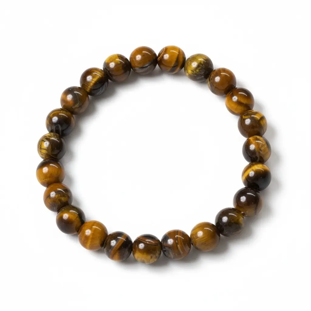 Tiger Eye Bracelet for Men (24 Beads)
