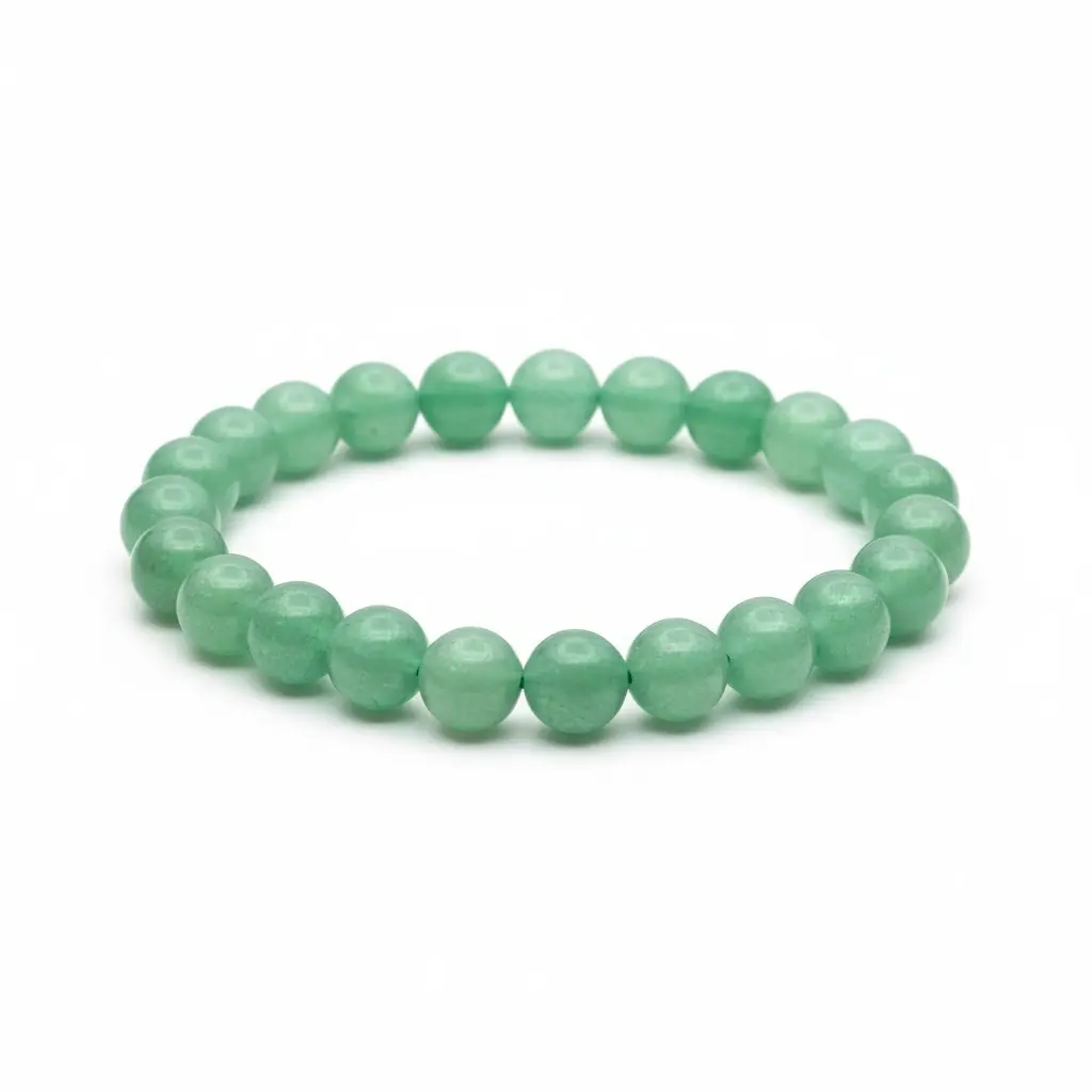 Green Aventurine Men Bracelet (24 Beads)