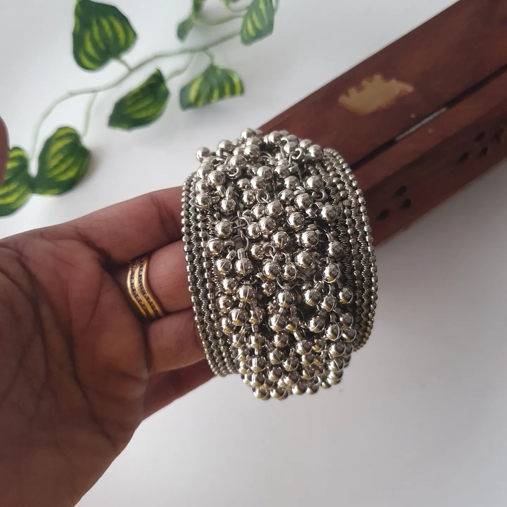 [BR141] Vibrant Party Oxidised Kada Bracelet