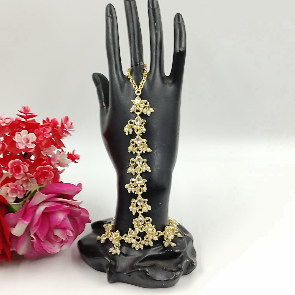 [BR138] Lustrous Party Kundan Bracelet For Women And Girls