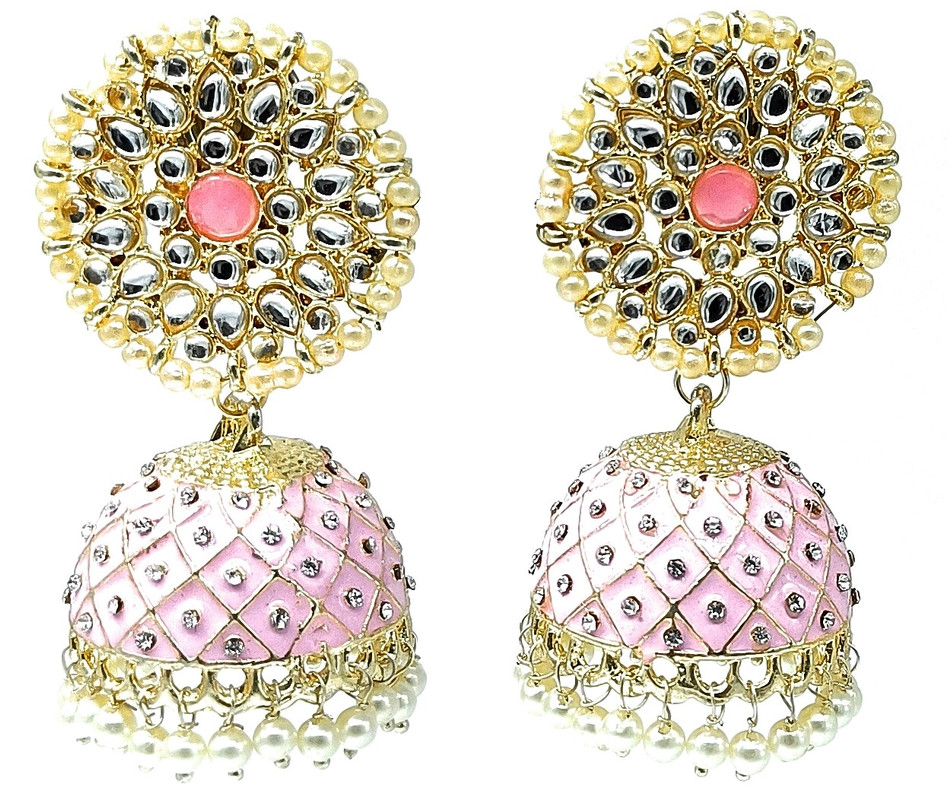 [ER22 BABY PINK 1] Elegant Reception Baby Pink 1 Earrings Set