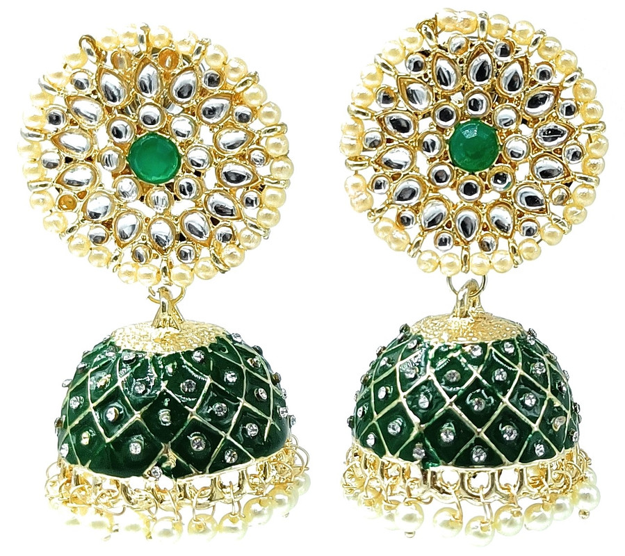[ER22 GREEN 1] Chic Reception Green 1 Earrings Set