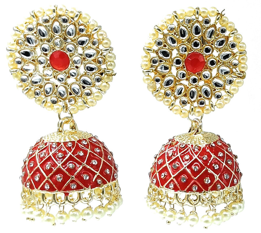 [ER22 RED 1] Magnifique Reception Red 1 Earrings Set