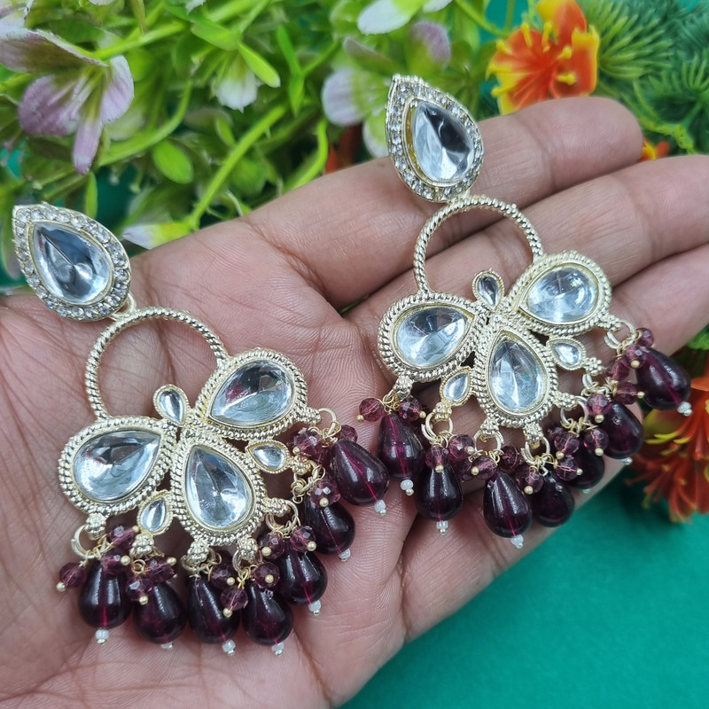 [ER222 RANI 4] Glamorous Reception Rani 4 Earrings Set