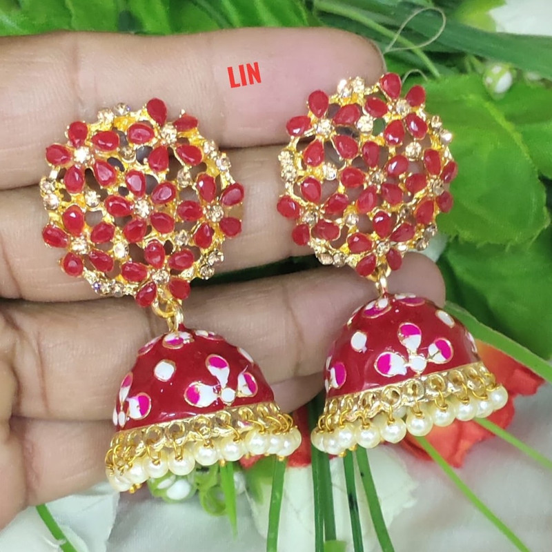 [ER43 RED] Exquisite Engagement Red Earrings Set