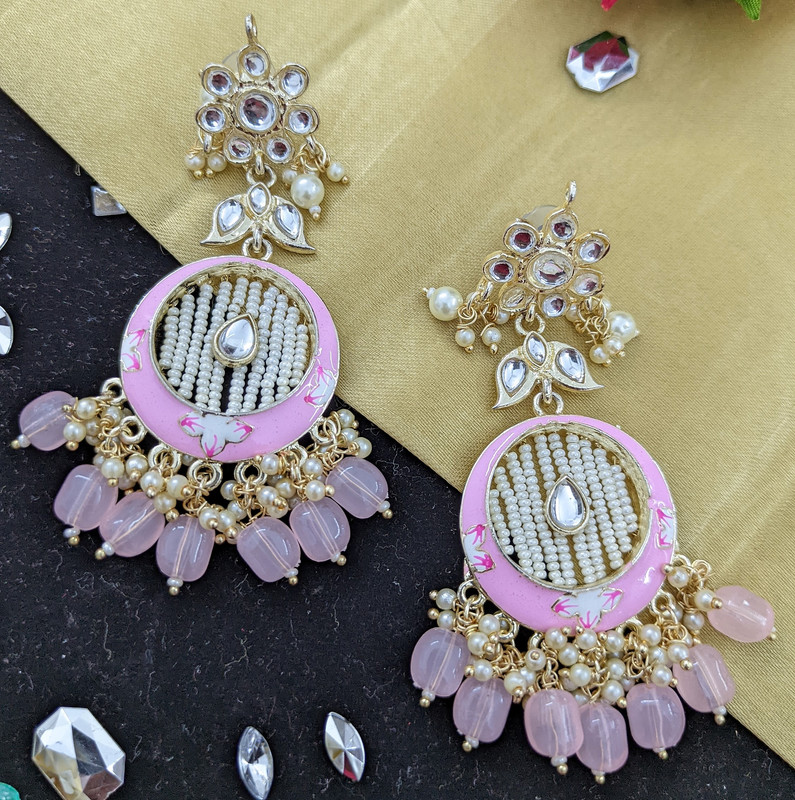 [ER66 BABYPINK] Divine Engagement Babypink Earrings Set