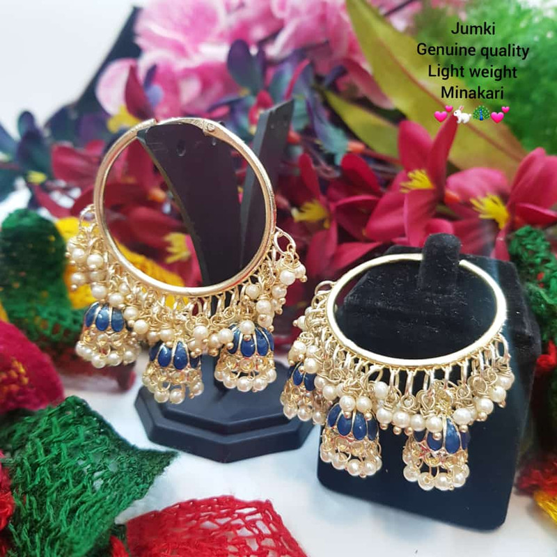 [ER96 BLUE] Beautiful Designer Blue Earrings Set