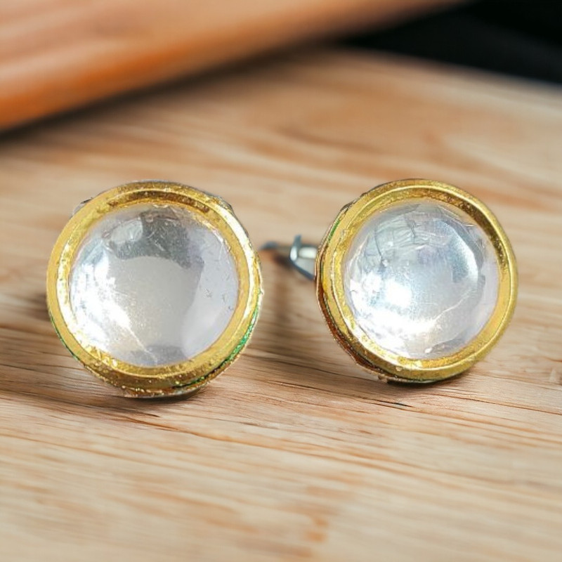 [ER127 ROUND] Dazzling Sangeet Round Earrings Set