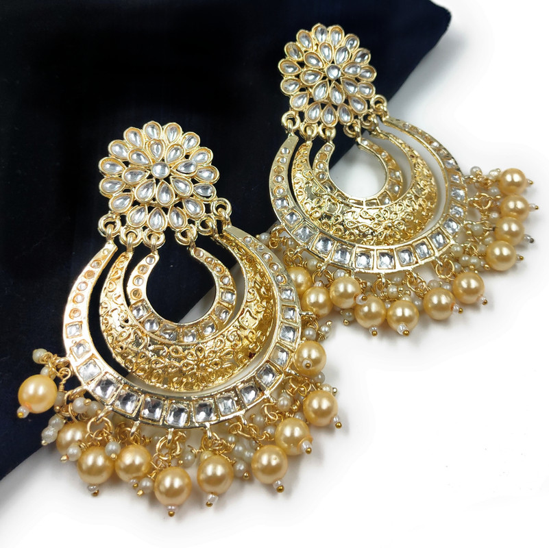 [ER134 LCD] Breathtaking Sangeet Lcd Earrings Set