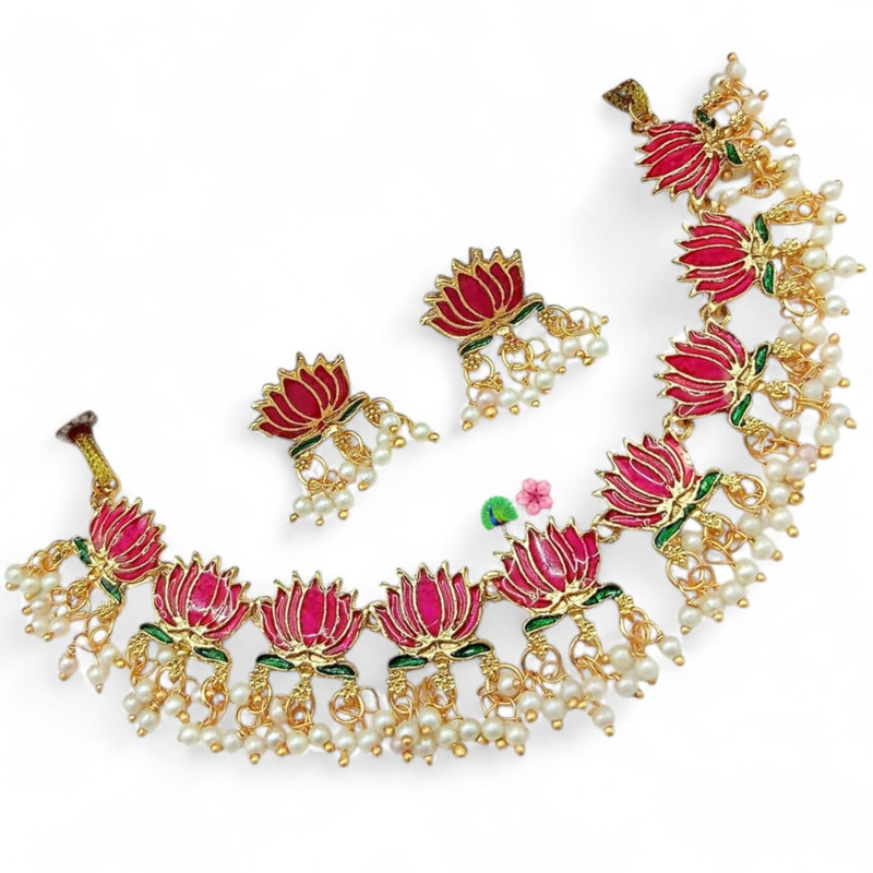 PCS17 Copper Necklace & Earrings Jewellery set for Women