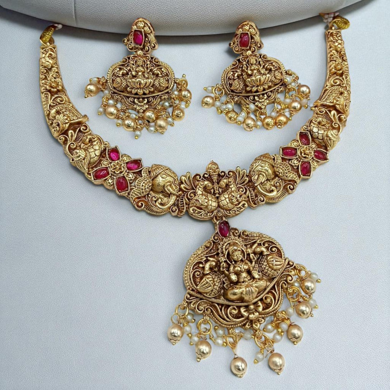 PCS39 Copper Necklace & Earrings Jewellery set for Women