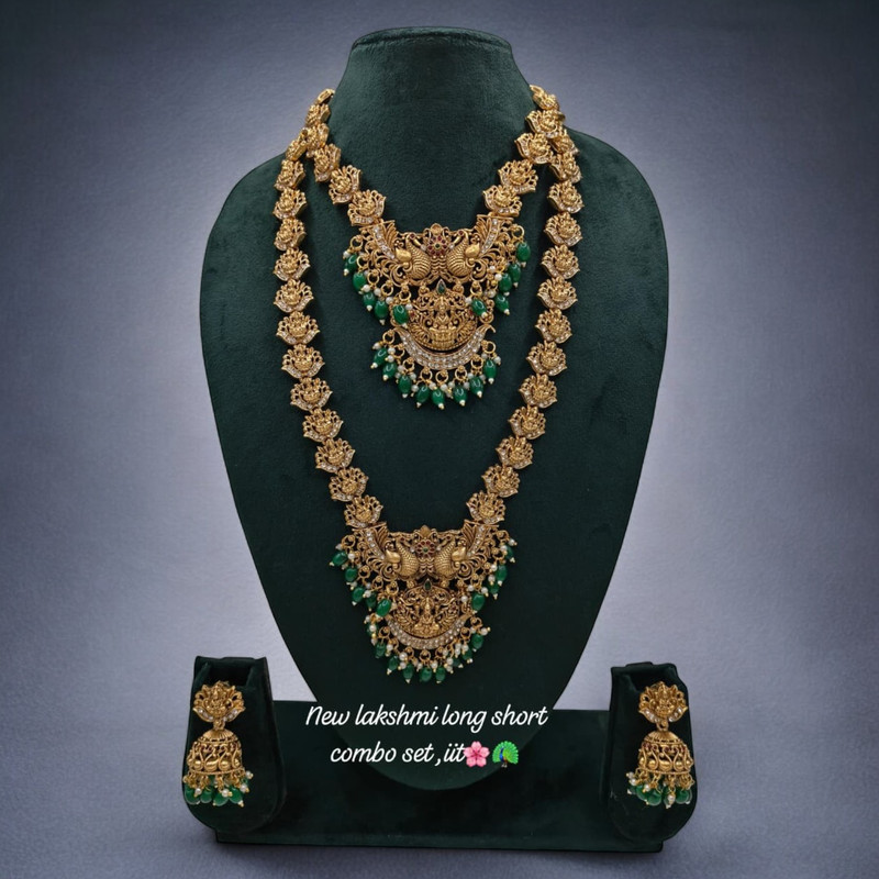 PCS47 Copper Necklace & Earrings Jewellery set for Women