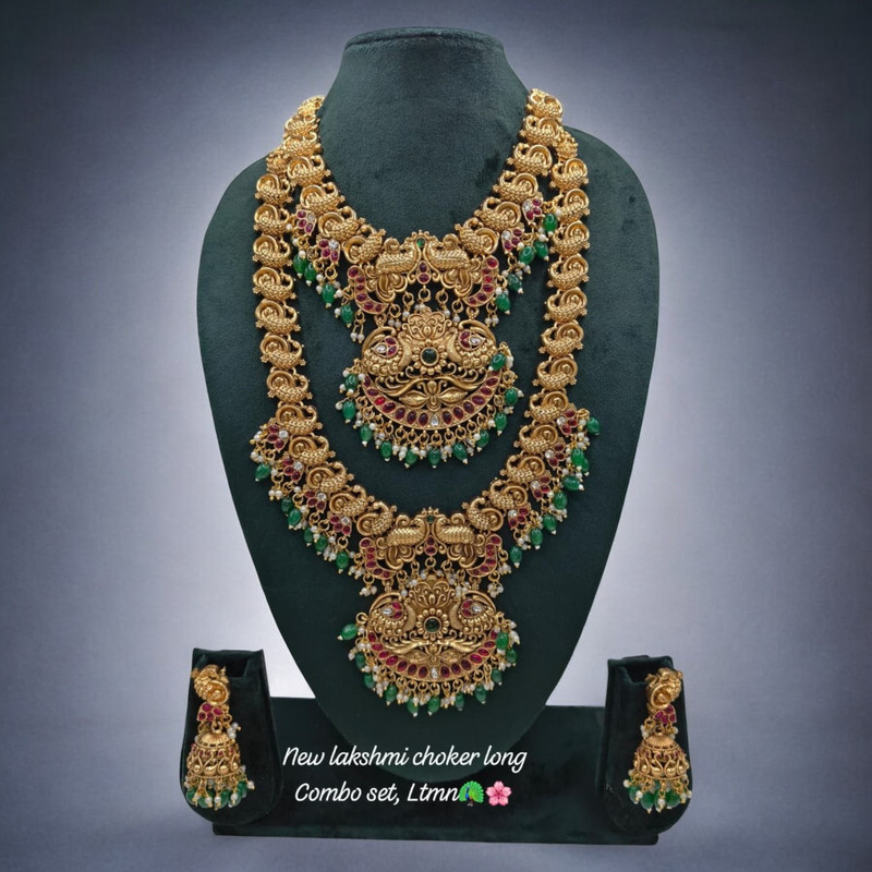 PCS49 Copper Necklace & Earrings Jewellery set for Women