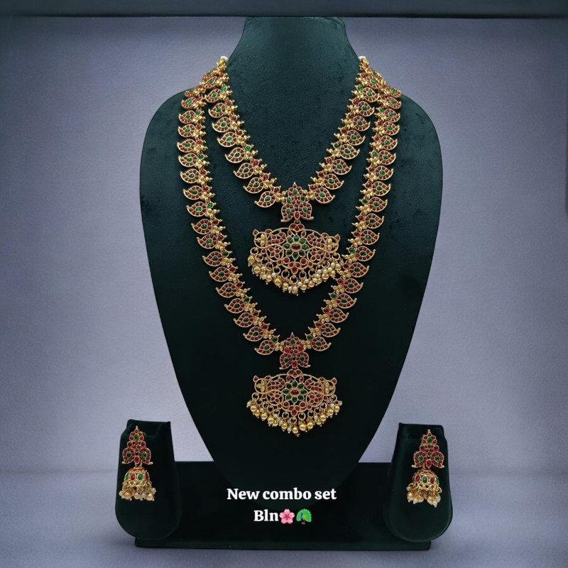 PCS66 Copper Necklace & Earrings Jewellery set for Women