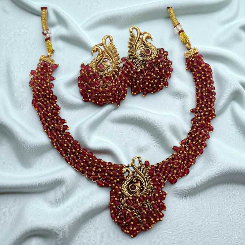 PCS8 Copper Necklace & Earrings Jewellery set for Women