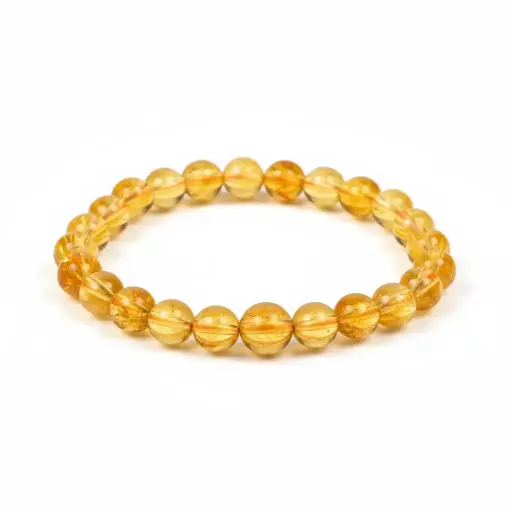 [Citrine Bracelet for Women (21 Beads)] Citrine Bracelet for Women (21 Beads)