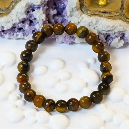 [Tiger Eye Bracelet for Women (21 Beads)] Tiger Eye Bracelet for Women (21 Beads)
