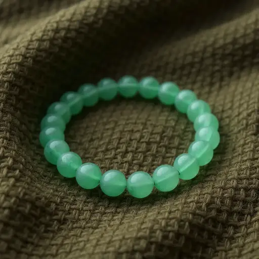 [Green Aventurine Women Bracelet (21 Beads)] Green Aventurine Women Bracelet (21 Beads)