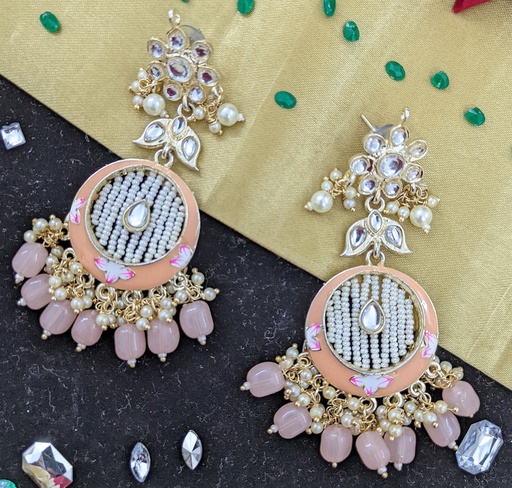 [ER66 PEACH] ER66 PEACH Earrings Set