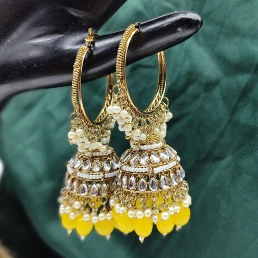 [ER208 YELLOW] ER208 YELLOW Earrings Set