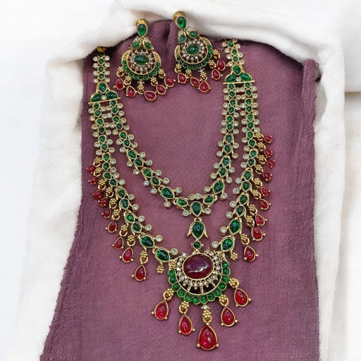 [PCS (16)] PCS16 Copper Necklace & Earrings Jewellery set for Women