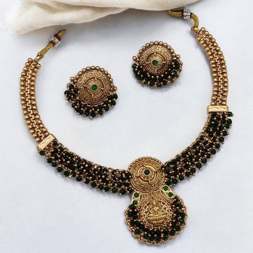 [PCS (4)] PCS4 Copper Necklace & Earrings Jewellery set for Women