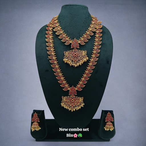 [PCS (64)] PCS64 Copper Necklace & Earrings Jewellery set for Women